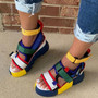 DORATASIA Big Size 34-44 Brand INS Lady Platform Sandals Fashion Colorful Summer Gladiator Sandals Women 2020 Wedges Shoes Woman