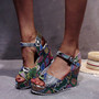 DORATASIA New Ladies Colorful Animal Print Sandals 2020 Summer Platform Sandals Women Fashion Party High Wedges Shoes Woman