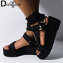 DORATASIA Large Size 34-44 INS hot Brand New Female Wedges Gladiator Sandals Party Colorful Summer Sandals Women Shoes Woman