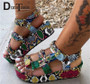 DORATASIA Big Size 34-44 Luxury Brand Lady Summer Gladiator Sandals Women Wedges Party Snake Veins Colorful Sandals Shoes Woman