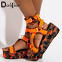 DORATASIA Big Size 34-44 INS hot Brand Female Platform Gladiator Sandals Party Colorful Summer Sandals Women Wedges Shoes Woman