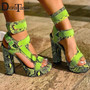 DORATASIA Big Size 34-43 Luxury Brand Lady High Heels Gladiator Sandals Platform Colorful Summer Sandals Women Party Shoes Woman