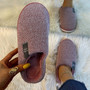 Fashion Slippers winter slides 2020 Winter Cotton warm wool slippers slippers women's autumn home room thick sole antiskid