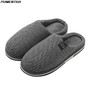 Fashion Warm Home Slippers for Men Winter Furry Short Plush Man Slippers Non Slip Bedroom Slippers Couple Soft Indoor Male Shoes