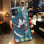 SoCouple Phone Holder Case For iPhone 11 12 Pro Max X Xs Max XR 7 8 Plus SE Chinese Culture Pattern Soft TPU Wrist Strap Cover