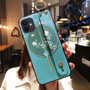 SoCouple Phone Holder Case For iPhone 11 12 Pro Max X Xs Max XR 7 8 Plus SE Chinese Culture Pattern Soft TPU Wrist Strap Cover