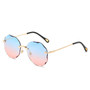 RBROVO 2021 Rimless Women Sunglasses Luxury Sun Glasses For Women Fashion Brand Designer Sunglasses Round Gafas De Sol Mujer