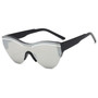 49571 Oversized Retro Half Frame Cat Eye Sunglasses Brand Designer Fashion Men Women Shades UV400 Vintage Glasses