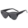 49571 Oversized Retro Half Frame Cat Eye Sunglasses Brand Designer Fashion Men Women Shades UV400 Vintage Glasses