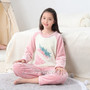New Coral Fleece Kids Pijamas Homewear Boys Girls Winter Children Fleece Pajamas Warm Flannel Sleepwear Loungewear Teens Clothes