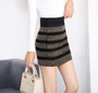 Sequined Skirts Sexy Bling Skirt for Women Party Elastic Stretch Skirt High Fashion Club Pencil Mini Black Skirt Skinny Skirt