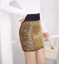 Sequined Skirts Sexy Bling Skirt for Women Party Elastic Stretch Skirt High Fashion Club Pencil Mini Black Skirt Skinny Skirt