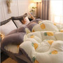 Quilt    Winter Blanket  Double-sided Velvet Quilt   Cashmere   Cotton  Warm  Four Seasons Plush Comforter