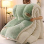 Quilt    Winter Blanket  Double-sided Velvet Quilt   Cashmere   Cotton  Warm  Four Seasons Plush Comforter