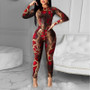 Fashion Classic Print Women Two Piece Set Women Sweatshirt Jogger Pants Suit Tracksuit Matching Set Casual Outfit