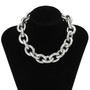 High Quality Punk Lock Chain Necklace Women Statement Hip Hop Twisted Chunky Thick Link Necklace Gothic Jewelry Steampunk Men