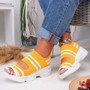 New Women Sandals 2021 High Heels Platform Women Shoes Summer Casual Female Sneakers Knitting Slip On Peep Toe Women Sandals
