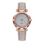 montre femme Women's watches Ladies fashion Korean Rhinestone Rose Gold Quartz Watch Leather strap wristwatch clock reloj mujer
