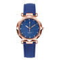 montre femme Women's watches Ladies fashion Korean Rhinestone Rose Gold Quartz Watch Leather strap wristwatch clock reloj mujer