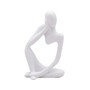 Abstract Thinker Sculpture Creative Resin Figurine Characters Thinking People Crafts Ornaments Sandstone Statues Home Decor