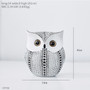 Black And White Owl Statue Creative Decoration Resin Animal Sculpture Modren Home Decoration For Living Room Simulation Ornament