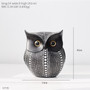 Black And White Owl Statue Creative Decoration Resin Animal Sculpture Modren Home Decoration For Living Room Simulation Ornament