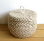 Multi style hand woven cotton storage basket kitchen egg snack toy key straw storage box shelf storage basket home decoration