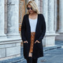 Green Sweater Cardigan Autumn Winter Ladies Knitted Long Sleeve Pockets Tops Women Comfy Knitwear Womens Fashion Coat Mujer 2020