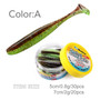 Eazi Shiner SwimBaits 7cm 5cm Silicone Artificial Double Color Wobblers Carp Fishing Soft Lures