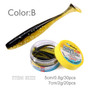 Eazi Shiner SwimBaits 7cm 5cm Silicone Artificial Double Color Wobblers Carp Fishing Soft Lures