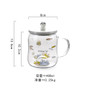 Cartoon Cat Glass Cup Creative Coffee Mug Lid Floating Wine Glass Transparent Easy Juice Mugs Vaso Cerveza Home Decor AC50GC