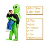 Hot Green Alien costume Inflatable costume Cosplay costume Funny Suit Party costume Fancy Dress Halloween Costume for adult kids