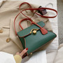 Contrast color Square Tote bag 2020 Fashion New High quality PU Leather Women's Designer Handbag Lock Shoulder Messenger Bag