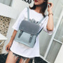 Fashion new Korean Pu frosting college style women's leisure backpack Backpack