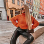 Melody Women Black Faux Leather Skinny Trousers Plus Size  Motorbike Leather Pants Warm High Waist Trousers Stretch Push Up Pant