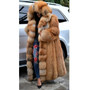 WEPBEL Winter Women Fashion Casual Long Sleeve Fur Long Hooded Coat Faux Fur Thick Jacket Warm Fur Collar Long Outwear