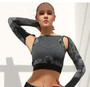 Women Seamless Yoga Sets Camouflage Sports Sets Long Sleeve Crop Top Shirts High Waist Yoga Pants Fitness Gym Clothing Yoga Suit