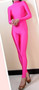 Sexy Workout Bodysuit Women Dance suit Gym Overall Mock Neck Tights Jumpsuit Elastic Spandex Catsuit Activewear Fitness