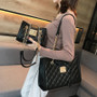 Women Leather Shoulder Bags 2020 New Large Capacity Chain Handbags Quality Lady Quilted Plaid Crossbody Bag sac a main femme