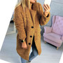 Lady Cardigan Fur Jacket Coat Ladies Outerwear Tops Winter Warm Sweater Fleece Coat Females New Casual Long Sleeve Top Hot Sell