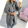 Lady Cardigan Fur Jacket Coat Ladies Outerwear Tops Winter Warm Sweater Fleece Coat Females New Casual Long Sleeve Top Hot Sell