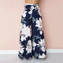 2019 Summer Sweet Holiday Vacation Lady Women Floral Casual Loose Fashion Beach Boho Harem Wide Leg Long Pants Palazzo Trousers