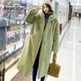 Autumn Winter Mink Women Fur Coat Clothes Plus Size Korean Faux Fur Streetwear Hooded Loose Thick Warm Long Coat Female