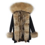 womens fox fur coat parkas winter jacket coat women parka big real fur collar kurtka damska natural fox fur liner long outerwear