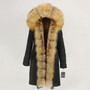 OFTBUY Waterproof Real Fur Coat X-long Parka Winter Jacket Women Natural Fox Fur Collar Hood Thick Warm Outerwear Detachable New
