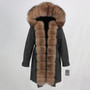 OFTBUY Waterproof Real Fur Coat X-long Parka Winter Jacket Women Natural Fox Fur Collar Hood Thick Warm Outerwear Detachable New