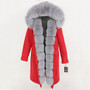 OFTBUY Waterproof Real Fur Coat X-long Parka Winter Jacket Women Natural Fox Fur Collar Hood Thick Warm Outerwear Detachable New