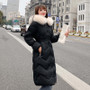 QIHUANG Fashion Fur Collar Hooded Winter Thick Women's Down Coat Warm Slim Female Long Down Jacket 2019 Winter Women Coat