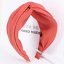 Haimeikang Solid Color Cloth Cross Hairband Headband Turban for Women Lady Wide Plastic Hair Hoop Bezel Hair Bands Accessories