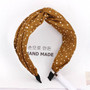 Haimeikang Solid Color Cloth Cross Hairband Headband Turban for Women Lady Wide Plastic Hair Hoop Bezel Hair Bands Accessories